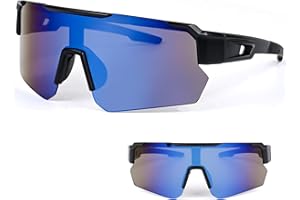 BANAONE Gafas de Sol Deportivas, Gafas Polarizadas y Cortaviento para Bicicleta, fas de Sol Deportivas Polarizadas para Hombre y Mujer, para Ciclismo Pesca Golf Running Conducción Esquí Senderismo