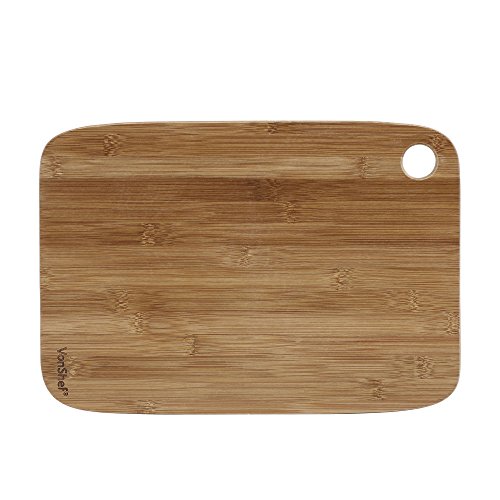 VonShef Dreiteiliges Schneidbretter-Set 100% Bambusholz - 5