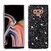 Produktbild LeeACC Glitzer Hülle für Galaxy Note 9, Galaxy Note 9 Handyhülle, Luxus Kristall Strass Glitzer Hart PC + Silikon Bumper Stoßfest Matt Case Schutzhülle für Samsung Galaxy Note 9 (6.4") Schwarz