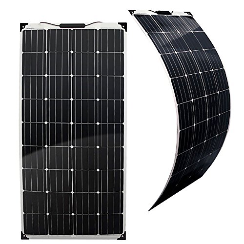 Preisvergleich Produktbild GreenAkku Semi Flex Solarmodul 150 Watt Monokristallin Photovoltaik 12V Solarpanel optimal für Wohnmobil, Gartenhaus oder Boot