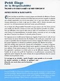 Image de Petit éloge de la Responsabilité : Pour reprendre sa vie en main et accomplir ce qui compte vraiment pour soi