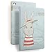 Price comparison product image iPad mini 4 Case, iPad mini4 Cover, iMucc Straw Hat Rabbit Pattern PU Leather Stand Case Cover For Apple iPad mini 4 (Straw Hat Rabbit)