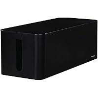Hama Kabelbox „Maxi“ mit Deckel & Gummifüßen (Organizer zur Vermeidung von Kabelsalat, Aufbewahrungsbox zum Verstecken…