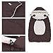 Comfortable Wind Cloak Warm Cover Hood Blanket Cover with Pockets to Keep Hands Warm for Baby Sling Carrier Hipseat (Coffee)