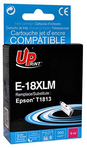 5 x EPSON - T1813/ T1803 - MAGENTA - Grande Capacité - Economique - QUALITE équivalente à la cartouche d'origine - Garanties et Assistance - Le Meilleur rapport Qualité/Prix - Expédié depuis la FRANCE