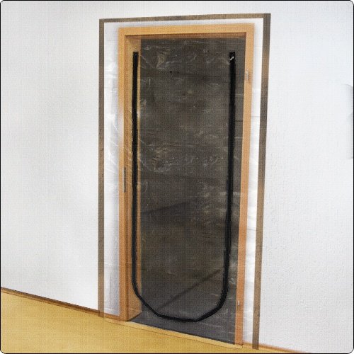 Folien Staubschutztür mit Reißverschluss 210 x 110 cm