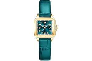 VXFAIZY Dainty Square Watch for Women with Easy Read Arabic Numeral Ladies Dress Watches