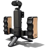 Caaksan DuoGrip, DJI Osmo Pocket 3 Uyumlu &Ccedil;ift El Tutucu, Harici Aksesuar Yuvalı ve Vida Bağlantılı.