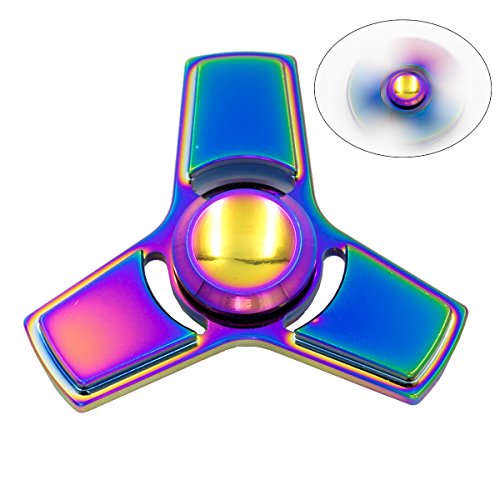 WFPOWER Hand Spinner Tri Fidget Center Bearing Rainbow Color EDC Focus Toys Stocking Stuffer Adult Kids 