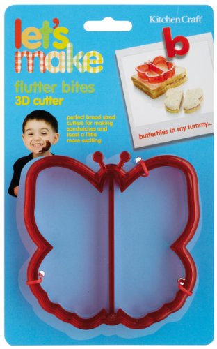 Lets Make Butterfly Ausstecher für Sandwiches, Schmetterlingform - 2