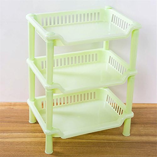 Storage Rack Holder,▤YUAN 3 Tier Plastic Corner Organizer Bathroom Caddy Shelf Kitchen (D)
