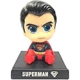 Buko Famous Figure Shakey bobblehead with Mobile Holder Suitable for car Interior, Office Desk & Study Table (Superman - Adult DS1)