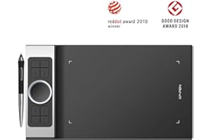 Deco Pro el Último Lanzamiento de la Tableta de XP-Pen Hace su Debut como el Ganador del Premio Red Dot Design Award 2019 y el Ganador del Premio Good Design Award 2018 Small y Medium (S)