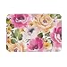 Produktbild Fußmatte mit Blumen-Motiv, Flanell, für drinnen und drinnen, für Badezimmer, Eingangsbereich, saugfähig, für Küche, Bad und Badezimmer, DD0000154, 01, 40x60