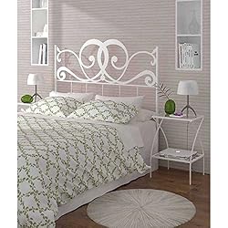 HOGARES CON ESTILO - Cabecero de Forja nacional modelo VENECIA para una cama de 135 cms. (Varios colores y medidas disponibles).
