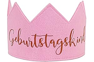 Bada Bing Felt Crown Birthday Child as Party Decoration - Birthday Crown Adjustable for Children and Adults - Felt Fabric Crown Gift Idea for Children's Birthday - Fabric Crown for Boys and Girls