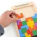 Demiawaking Wooden Tangram Brain Teaser Puzzle Toys Game Developmental Educational Kids Baby Toy