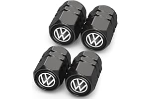 ILOME for Volkswagen Car Tyre Valve Caps Tire Dust Caps for Volkswagen VW Bora Beetle Tiguan Polo Passat Jetta SEAT Sagitar Golf 4 6,Auto Tire Valve Caps Tire Air Covers,Dust Caps Car Tire Valve Cover
