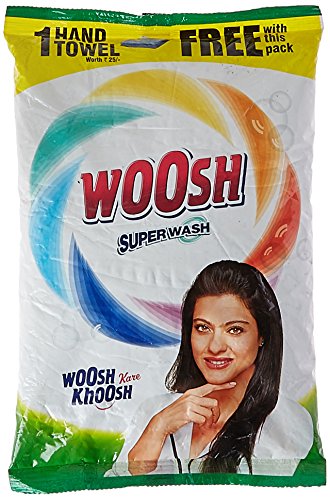 Woosh Super Detergent Powder - 1 kg with Free Hand Towel - 1 Piece RS.79 (20.00% Off) - Amazon
