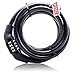 Produktbild Fahrradschloss Diebstahlsicherungscode Kombinationsschloss Stahl-Fahrradschloss - Schwarz