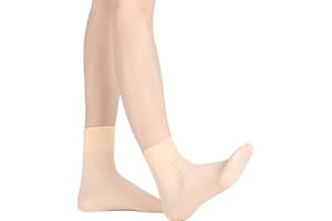 HIMCUS Girls Ballet Socks Multi-Packs 3|5 Packs Kids Seamless Dance Socks Soft Breathable(6 UK Child-3.5 UK)