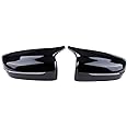 GSRECY Gloss Black Side Wing Mirror Cover Caps Compatible with 2017-2020 BMW G30 G31 G20 G11 G12 M Style