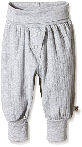 Musli by Green Cotton Baby Girls 0-24m Cozy Pants Trouser, Grey (Pale Greymarl), Newborn (Manufacturer Size:56)