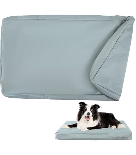 COSHNIBI Hundebettbezug Wasserdicht, Marineblau - 112x81x10 Cm, Mit Reißverschluss