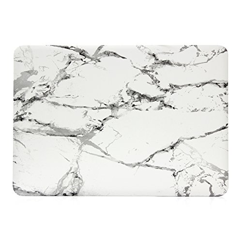 Macbook Pro 13 Hülle,Aomo Macbook Pro 13 Zoll Tasche Marmor Muster Gummi Beschichtet Hartschale Sleeve Schutzhülle für Macbook Pro 13.3 Modell: A1278 [Marmor Muster Weiß 01] - 3