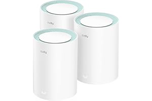 Cudy AC1200 Gigabit Sistema WiFi a Rete Completa, Dual Band, Estensore WiFi, Porte Gigabit, Antenne ad alto guadagno, VPN, Cloudflare, Connetti fino a 100 Dispositivi, M1300 3 Pacchetto