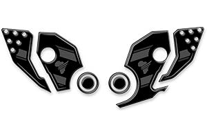 AZGRAPHISHOP Protection Batti Talon Résine 3D Compatible avec Honda Africa Twin CRF 1000 ADB-001(NWS) (Gris)