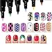 Tonsee 16 Colors Set Nail Art Pen for 3D Nail Art DIY Decoration Nail Polish Pen Set