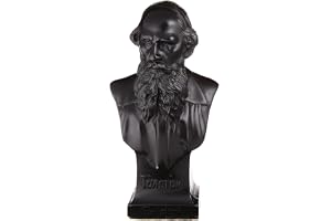 danila-souvenirs rysk författare Leo Tolstoy, byst staty stenskulptur 14,5 cm