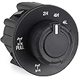 WMPHE E-Locker Override Control Switch Compatible with Ford 2009-2014 F150 4x4,4WD Electronic Locking Differential Switch Knob Replace OEM AL3Z-14B166-BA