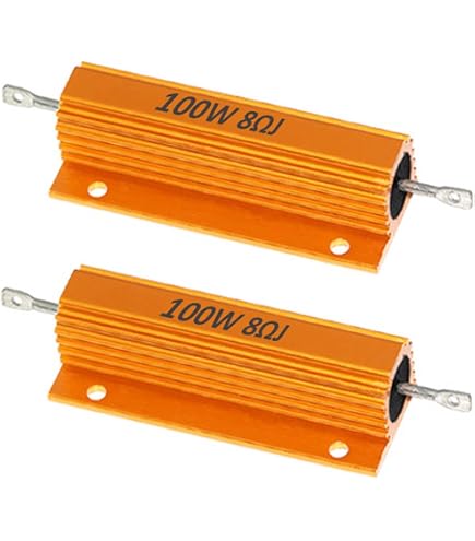 Lot De 5 Résistances Aluminium 100W 4 Ohm - Pour éclairage, Audio, Contrôle Industriel - Montage Sur Châssis Avec Vis