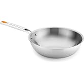 BRA Efficient Inox | Wok 11 inch, Stainless Steel, Tri-Layer | Tricayer (18/10 stainless steel interior + aluminium interior