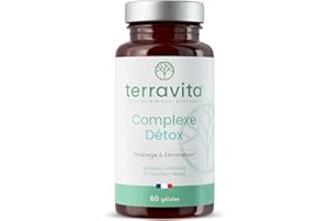 COMPLEXE DETOX | Chardon-Marie + Desmodium + Artichaut + Bouleau | Detox Foie & Colon | Élimination Rapide et Naturelle des Toxines | Booster d’Energie | 60 Gélules Vegan | Made in France | Terravita