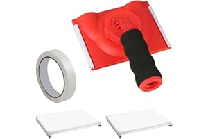 MAIXINNEW Herramienta para Bordes de Pintura, Recortadora de Bordes de Pintura con Almohadillas de Recambio y Cinta Adhesiva, Bordeadora Pintura de Pared para Paredes y Techos