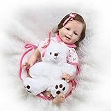 Ropa de muñeca: Hecha a mano, la muñeca se adapta muy bien, la ropa está incluida. La muñeca se ajusta a la ropa de 1-3 meses bebé, puedes comprar más ropa para ella