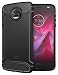 Produktbild TUDIA [TAMM] Kohlefaser TPU Schutzhülle Ultra Slim Hülle für Motorola Moto Z Force (2nd Generation), Moto Z2 Force Droid Edition (Schwarz)