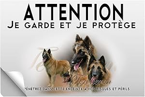 PETS-EASY Stick Attention au chien tervueren fauve