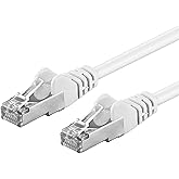 PremiumCord Cat 6a S/FTP Patch Cable, 10Gbit/s, Ethernet Cable, LAN, RJ45 Connectors, Flexible and Robust, AWG 26/7, Conducto