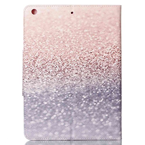 iPad Air Hülle Case,iPad Air/ iPad 5 Ledertasche,Ukayfe Muster Schutzhülle Leder Tasche für iPad Air,Malerei Kristall Glitzer Diamant Muster Design Slim Fit Folio PU leder Flip Cover im Bookstyle Kunstleder Schutzhülle Cover Tasche mit Ständer für iPad Air 5 mit 1 x Schwarze Eingabestift - 3