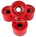 Produktbild 4 Longboard Rollen SET 70 x 50 mm 80 A in rot aus PU