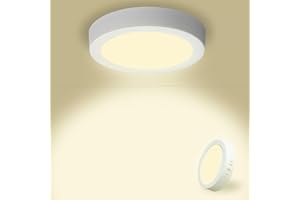 Yexati Plafonieraiera LED Soffitto Circolare 15W 1800LM, Plafoniera Superficie LED 4500K Bianco Neutro, Driver Incluso. IP44 Angolo 120 para Dormitorio Cocina Salon Baño Comedor 170 * 28Hmm