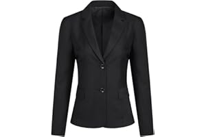 YUNCLOS Blazer Femme Chic Veston Élégant Tailleur Travail Business Veste De Costume Décontracté Boutonné Coupe Ajustée