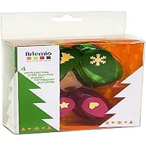 Kit 4 Perforatrices Naissance - Landau, Pieds, Ourson, Biberon - Métal Artemio