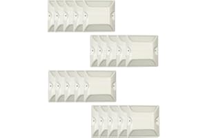 WOKYO Road Reflectors 4 By 4 Inch, 20 Pack Commercial Driveway Reflective Road Pavement And Driveway Studs Ground Markers Reflectors Sticks Waterproof Outdoor for Road Highway Street (White, 20 Pack)