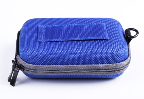 Set SDHC de CrazyCase avec   tui    coque rigide de couleur BLEU   carte m  moire SDHC 32 GB et batterie de rechange DMW-BCG13E   DMW-BCJ13E de haute performance compatible avec PANASONIC  Lumic DMC TZ41