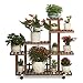 Produktbild JOSN 6-lagiger hölzerner Blumenständer für Blumenständer, mit drehbarem Eckrahmen, für 11 Blumentöpfe, Gartenregale für Innen und Außen, Balkon